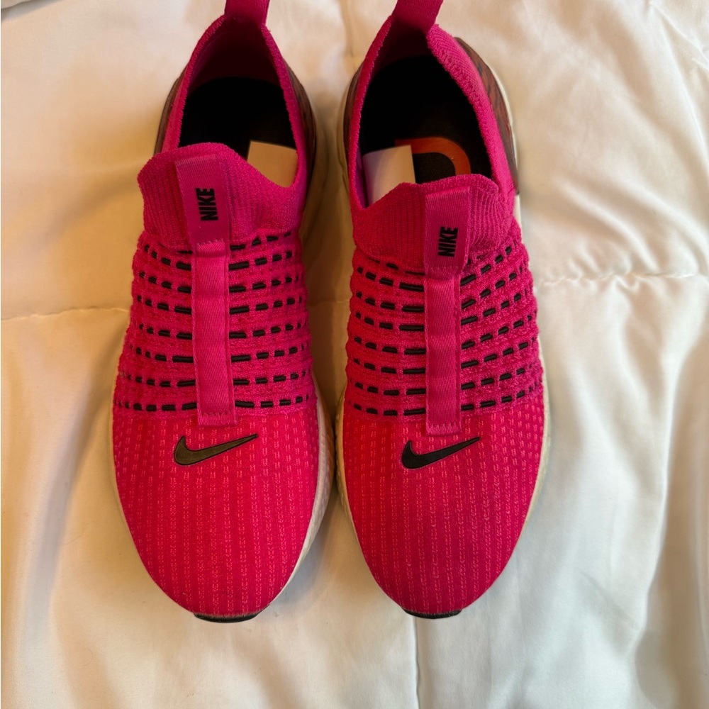 Nike Pink and Black Phantom Flyknit Shoes